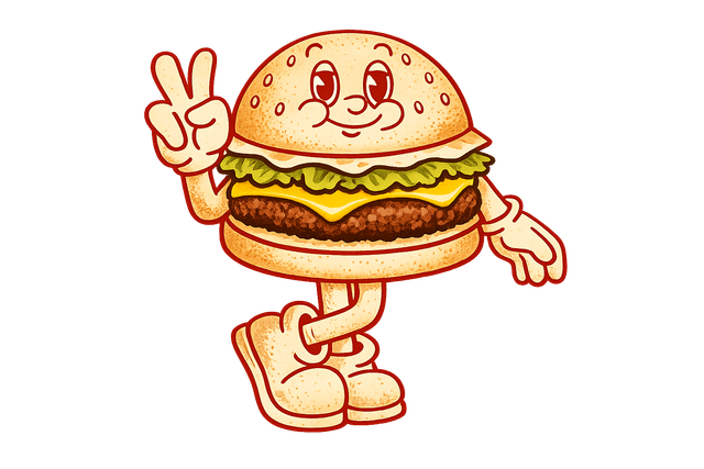 Happy Burger Mascot